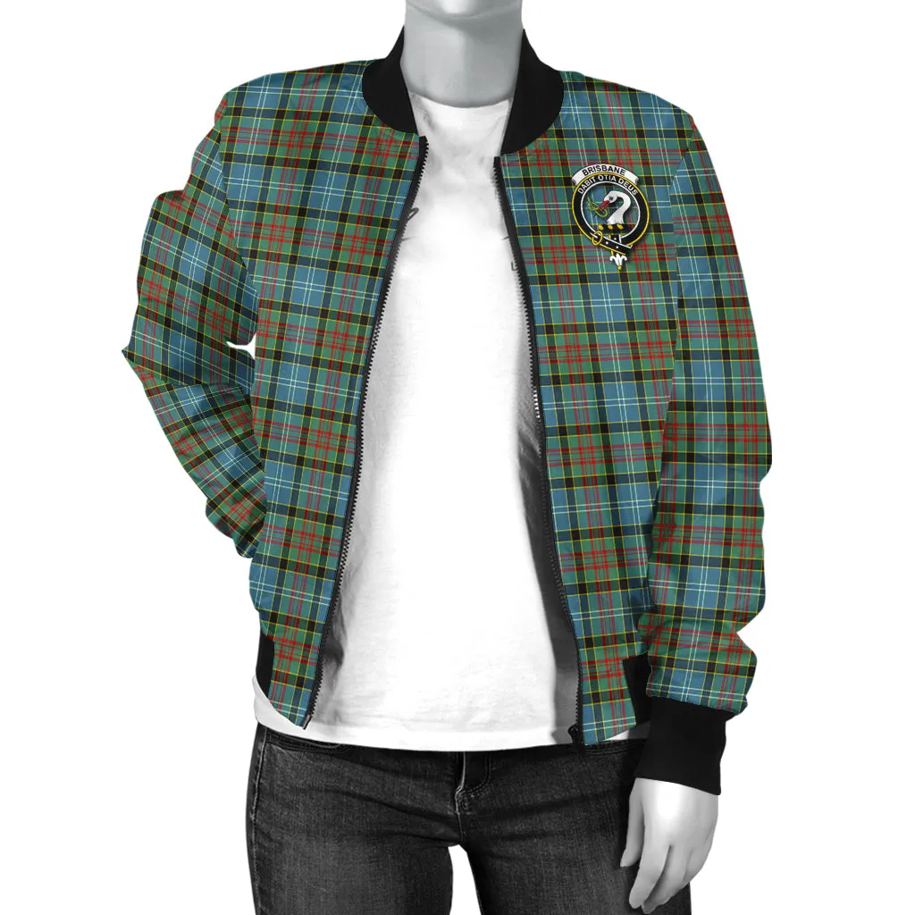 Brisbane Tartan Bomber Jacket with Family Crest