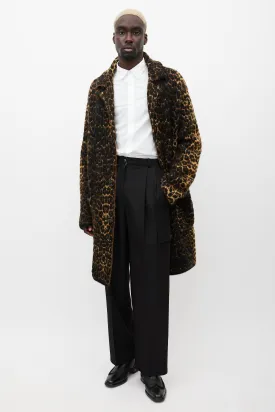 Brown & Black Mohair Coat