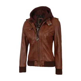 Brown Bomber Real Leather Jacket