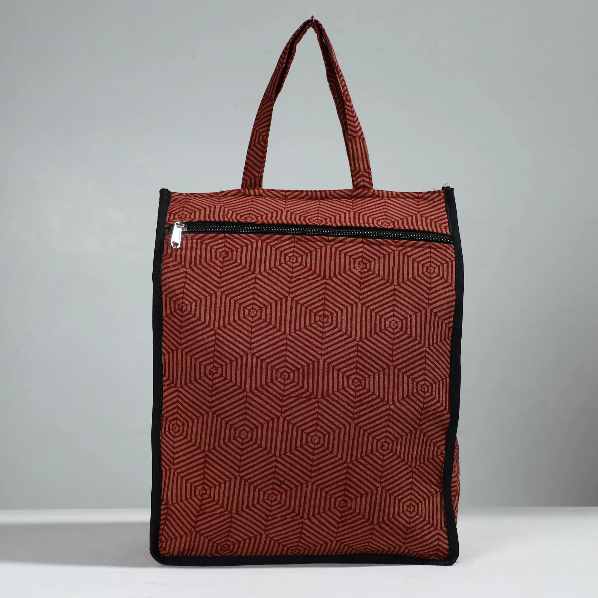 Brown - Handcrafted Cotton Shopping Bag 02