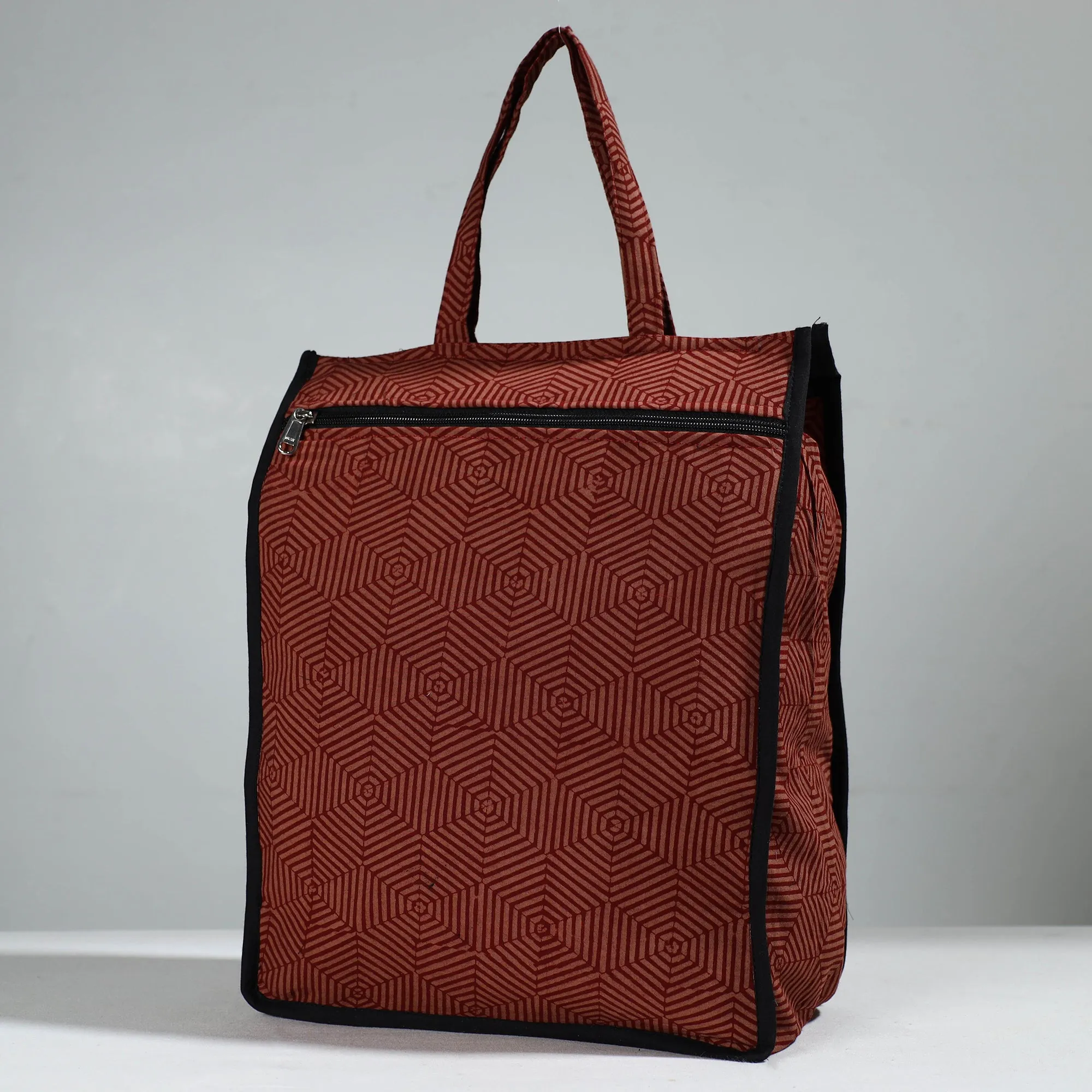 Brown - Handcrafted Cotton Shopping Bag 02