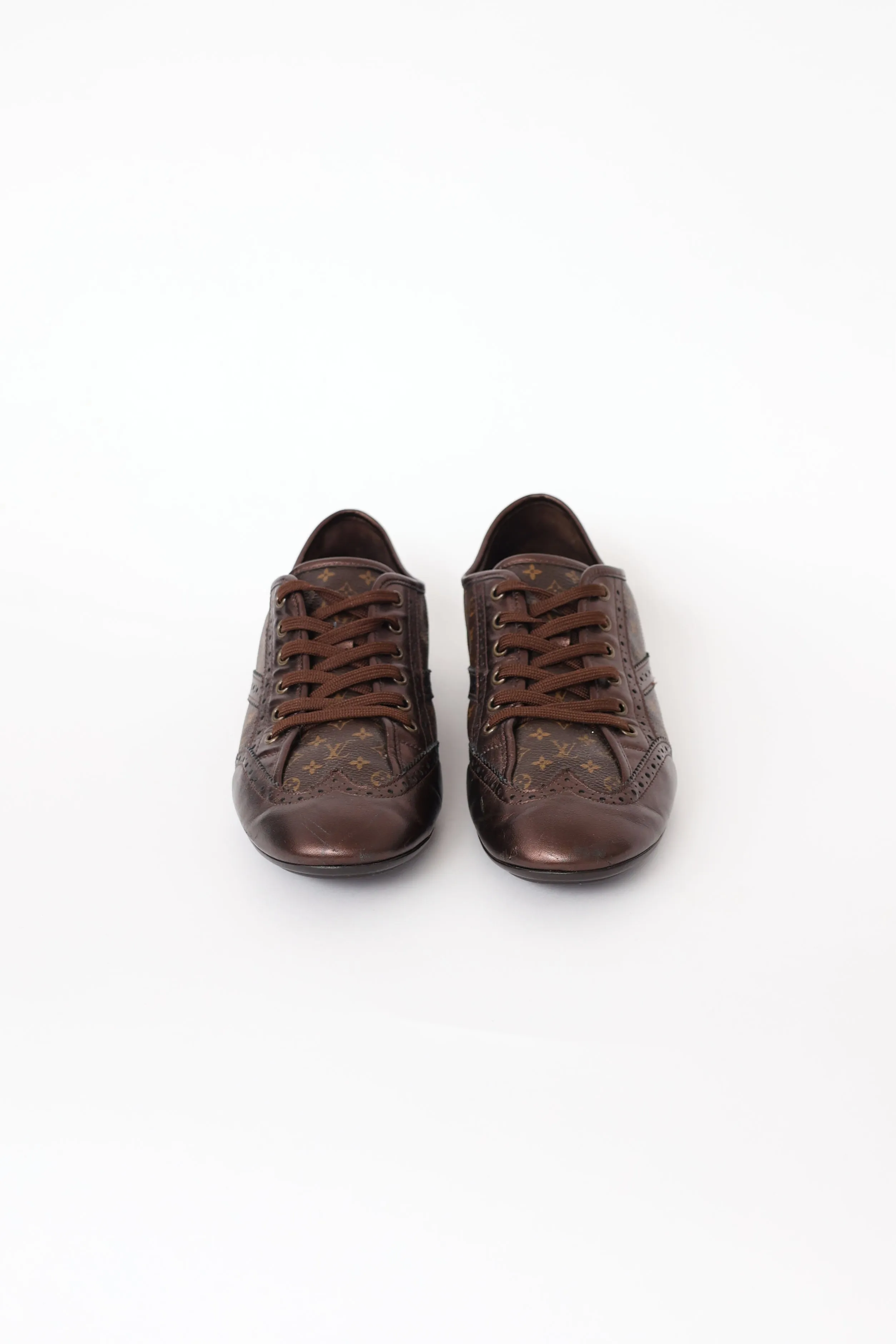 Brown Mono Print Sneaker