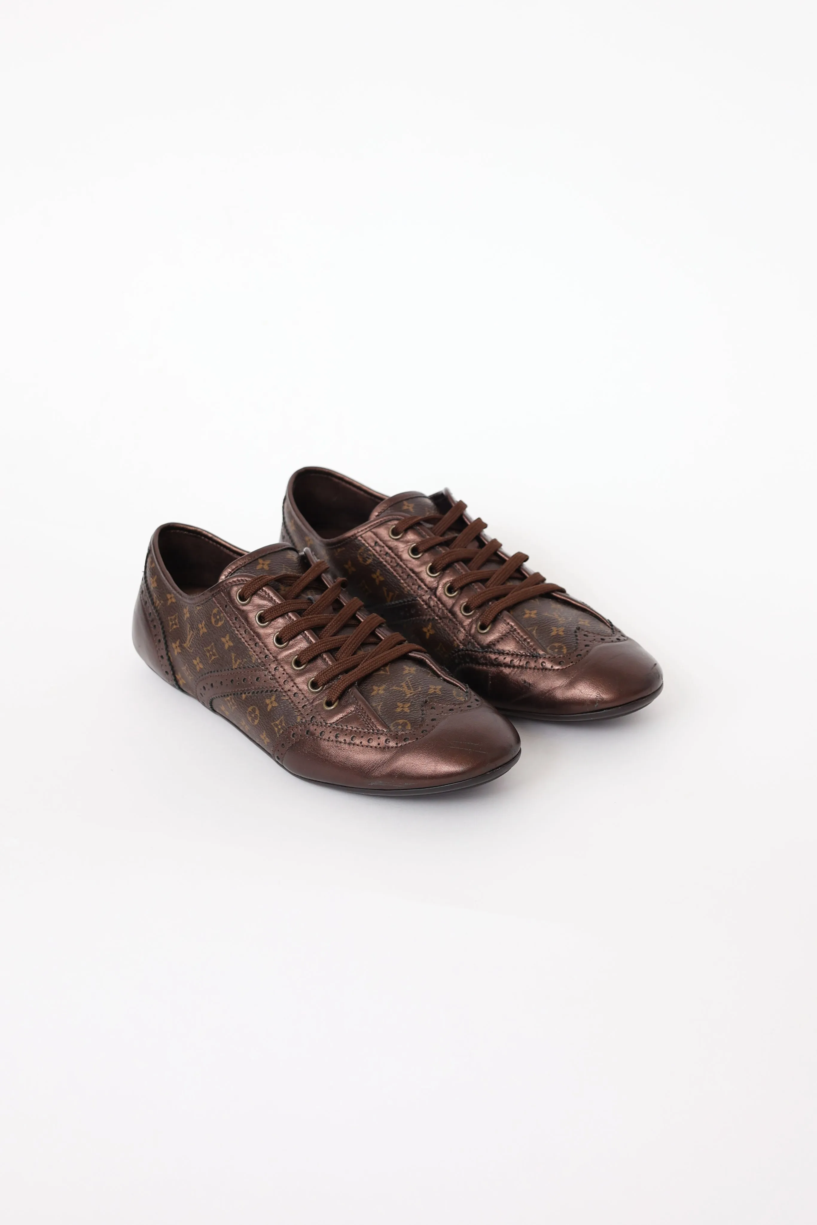 Brown Mono Print Sneaker