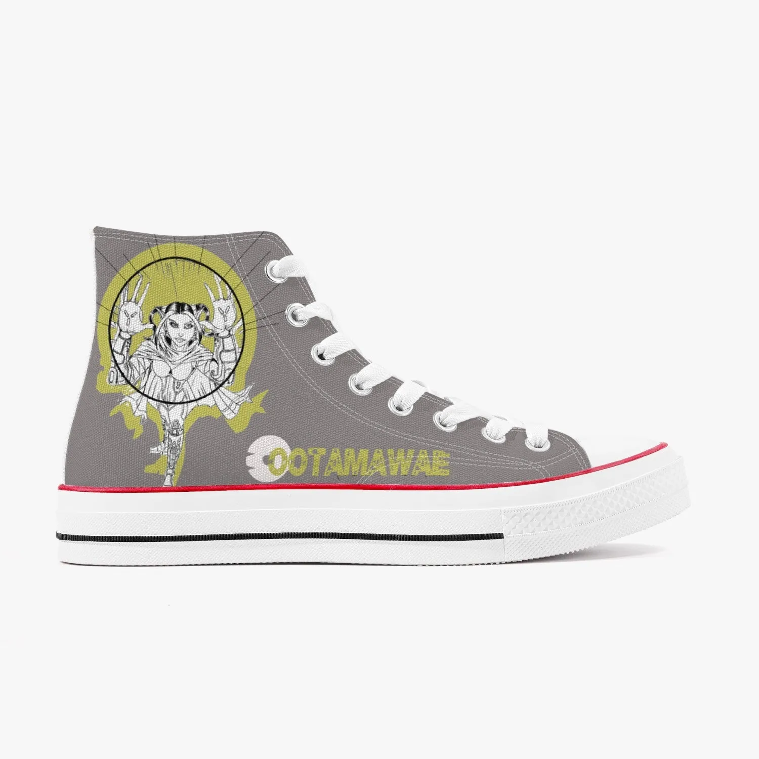 Bubble in Yellow High Canvas Shoes Light Brown