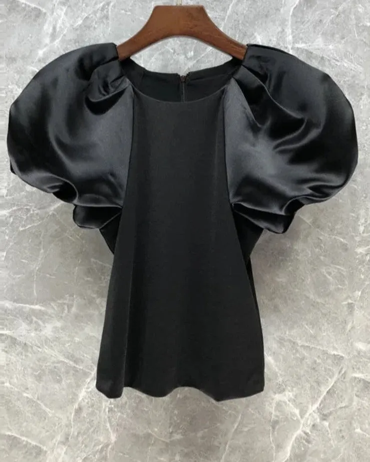 Bubble Sleeve Top