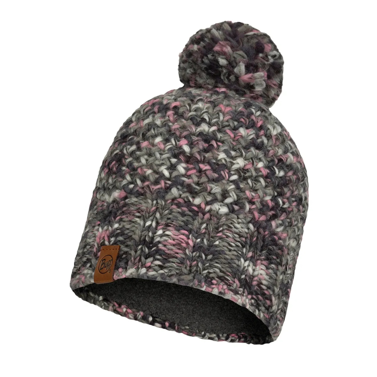 Buff Knitted & Polar Hat Margo Castlerock Grey muts