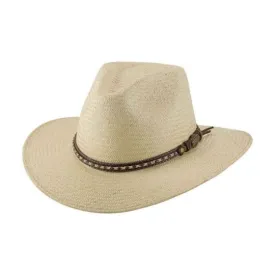 Bullhide Men's Montecarlo Governor Panama Outdoor Straw Natural Hat