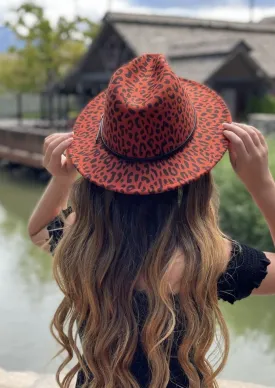 Burnt Orange Felt Hat