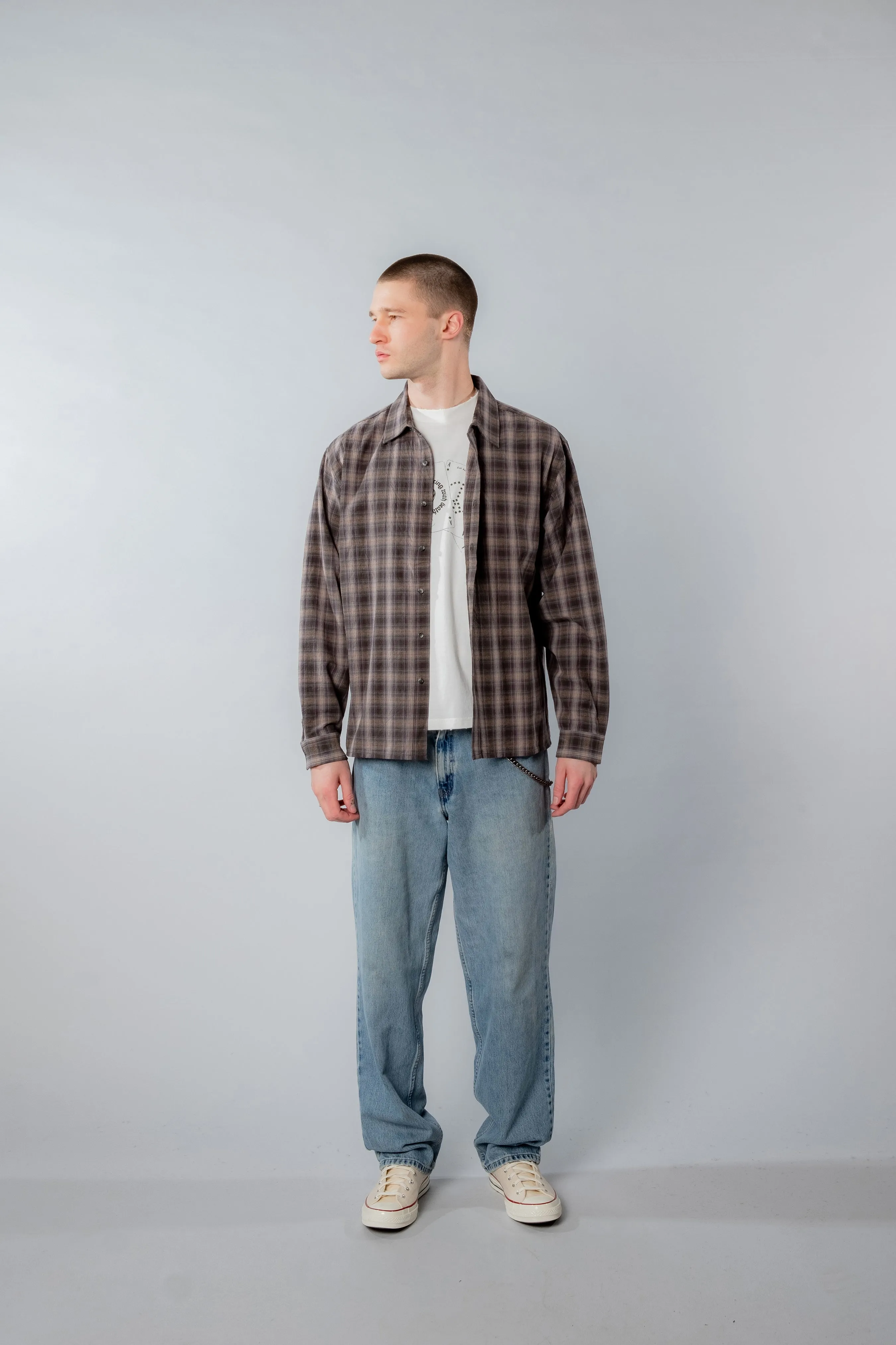 Bush Shirt - Charcoal Plaid