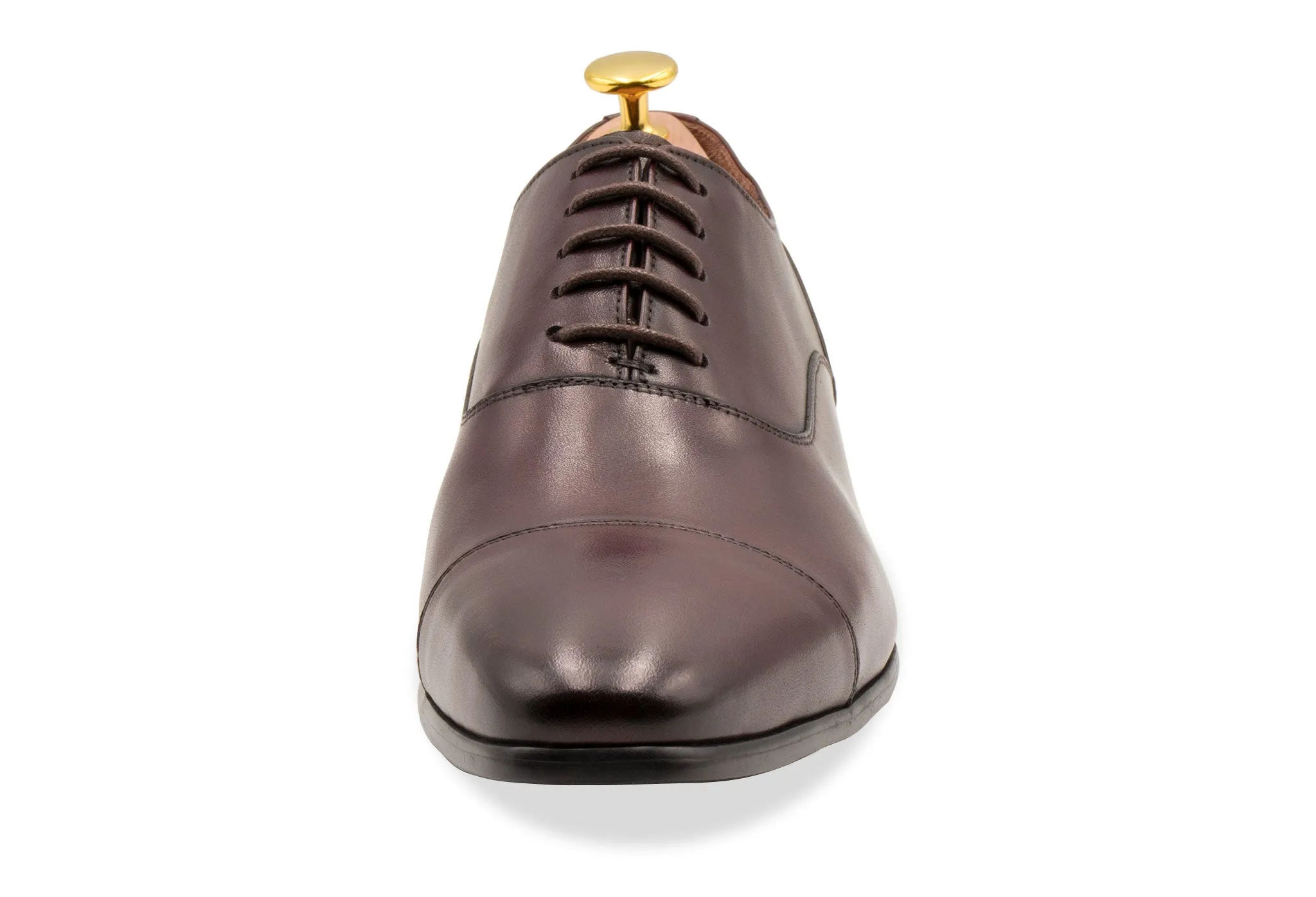 Calafate Straight Cap Burgundy Oxford