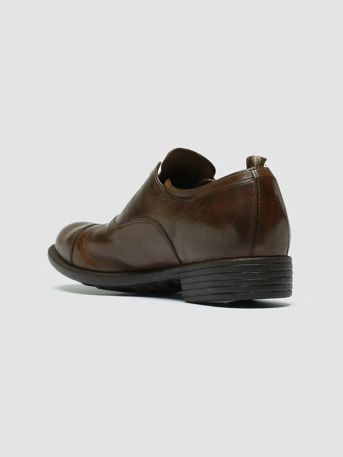 CALIXTE 003 - Brown Leather Oxford Shoes