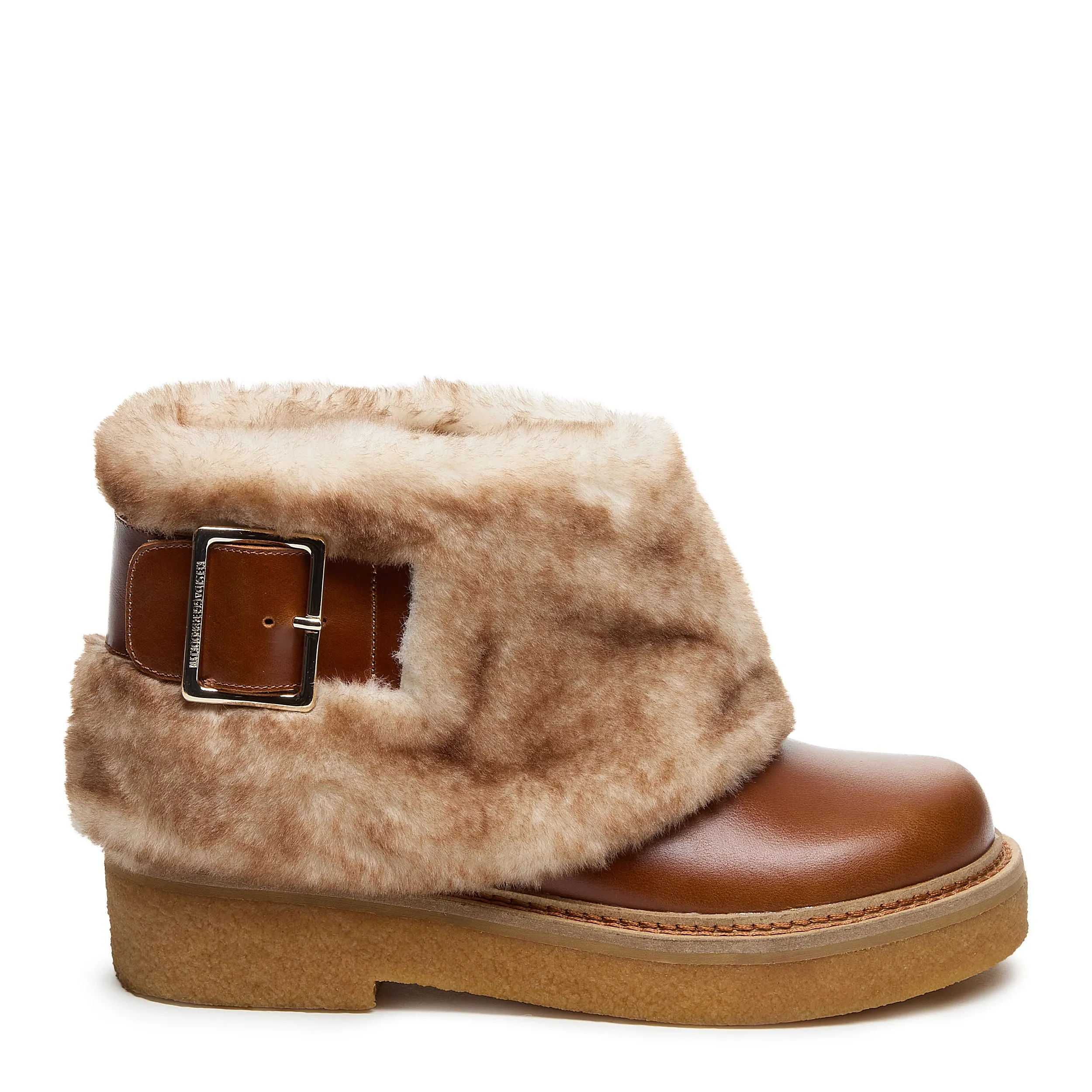 Calvin Cuffed Cognac Boots