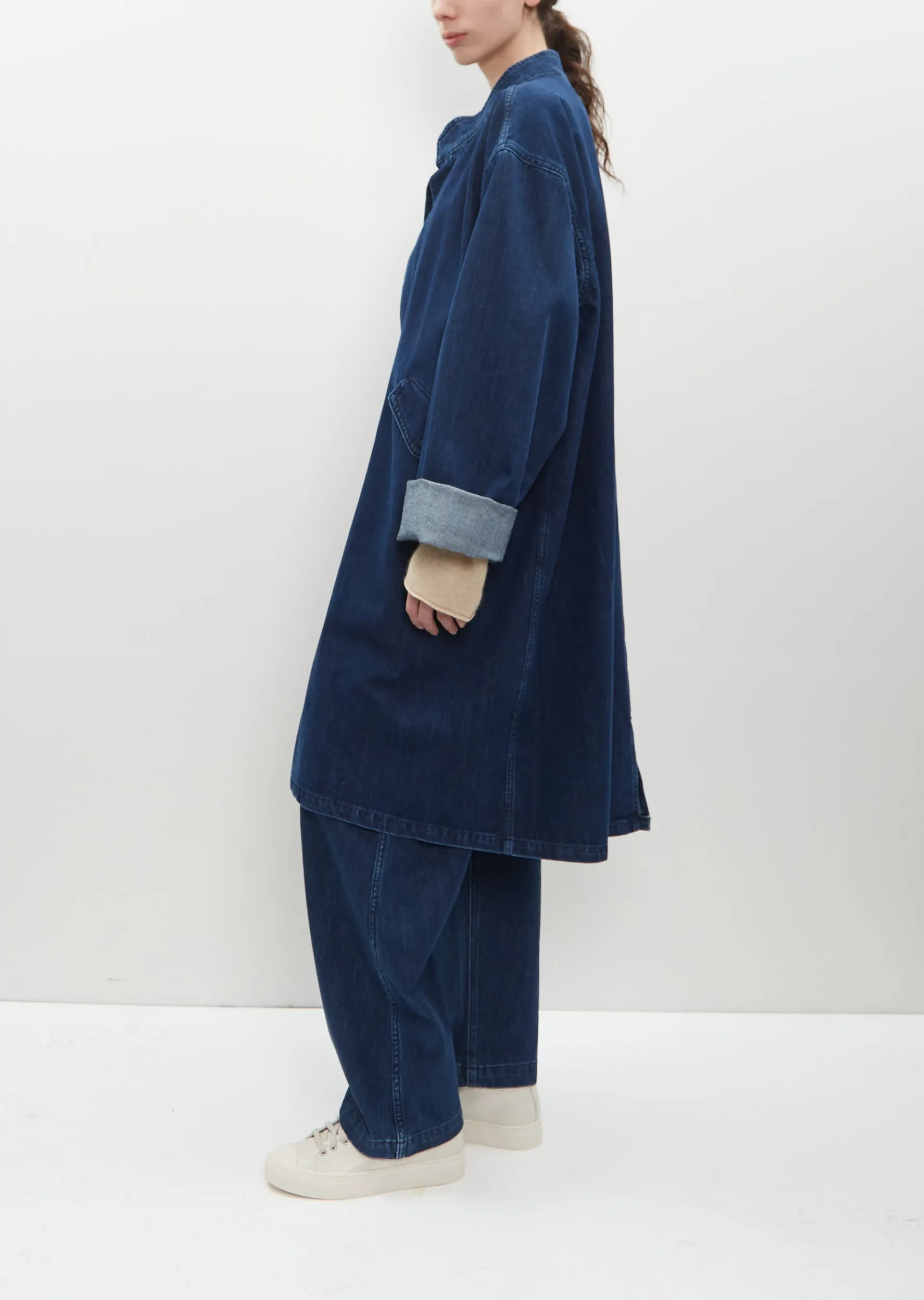 Calysta Washed Denim Coat