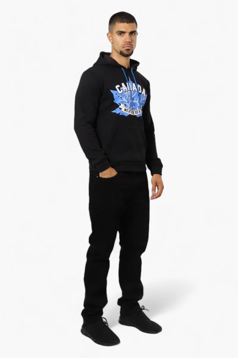 Canada Weather Gear Moose Print Hoodie - Black