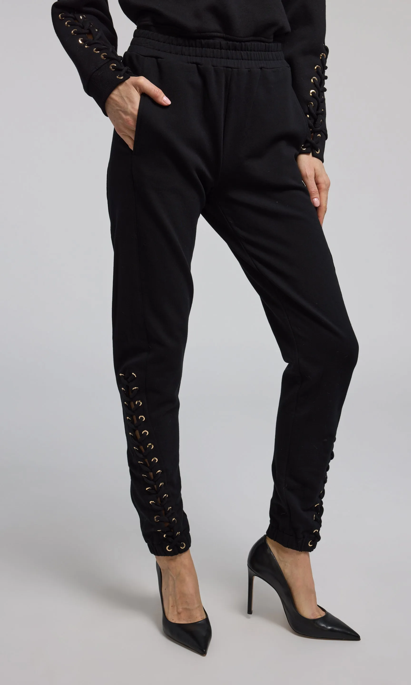 Caprice Lace-Up Sweatpants