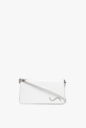 CARMELO CROSSBODY BAG | FRESH WHITE CROC EMBOSSED