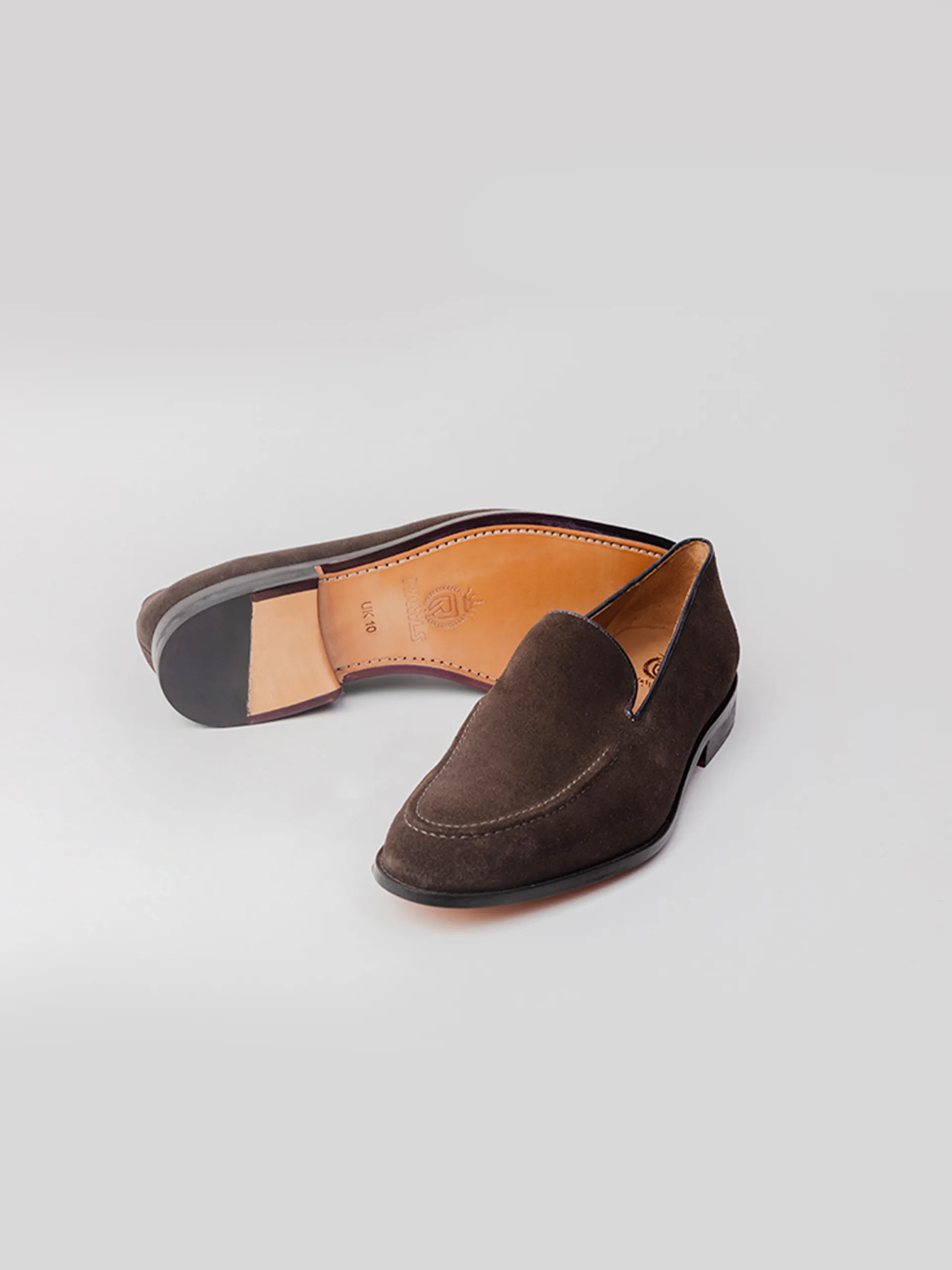 Carter Tassel-less Loafer - Dark Brown Suede