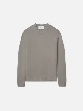 Cashmere Crewneck Sweater -- Stone Beige