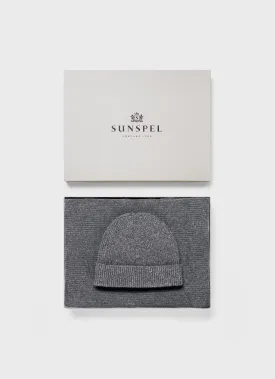 Cashmere Gift Set in Grey Melange