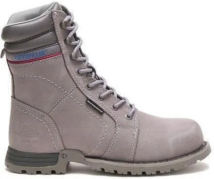 CAT Women's Echo Waterproof Steel Toe Work Boot - Grey - P90565