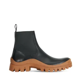 Catania Black Terra Chunky Ankle Boots