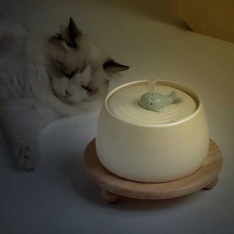 Ceramic Beauty Automatic Pet Water Fountain