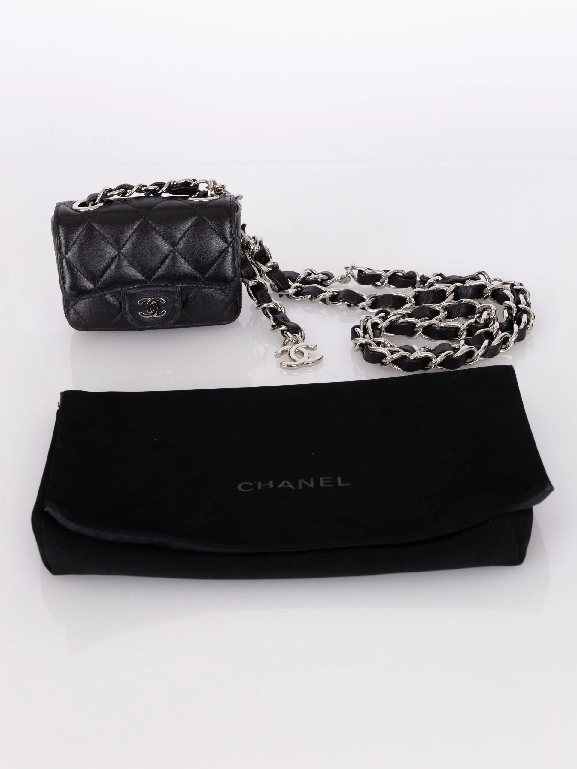 Chanel 2021 Lambskin Mini Belt Bag