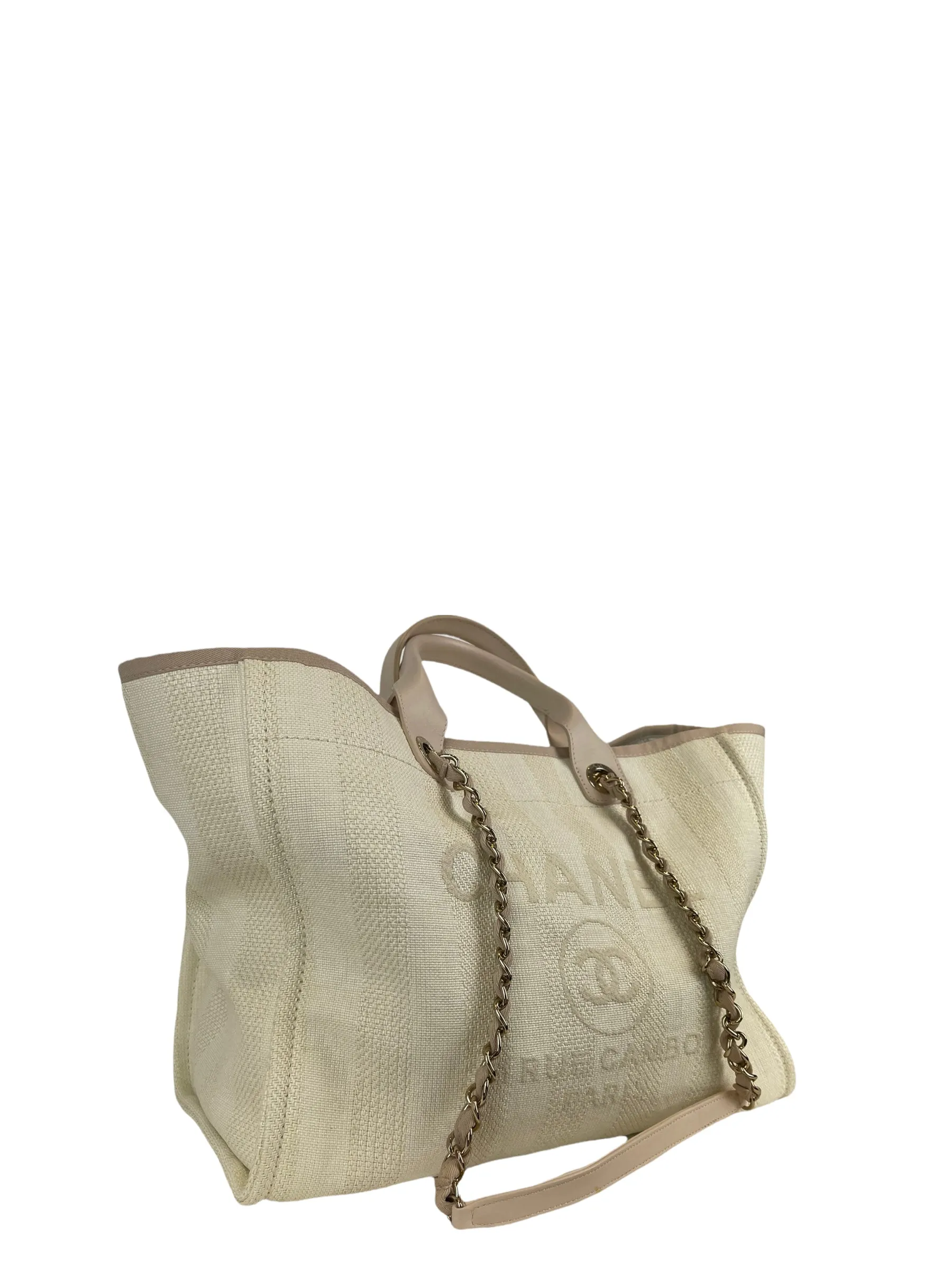 Chanel Cream Canvas "Deuville" Tote