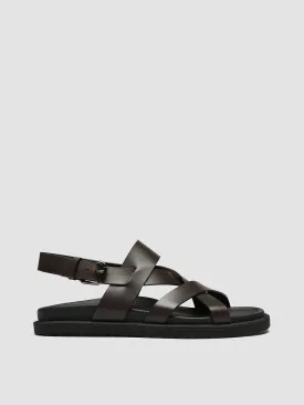 CHARRAT 002 - Brown Leather Sandals