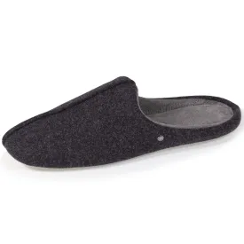 Chaussons mules Homme feutrine Marine Chiné