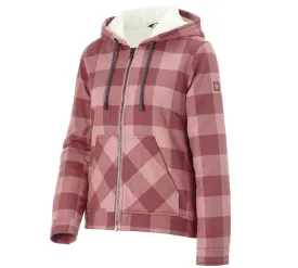 Check-hooded jacket e.s.iconic, ladies'