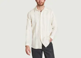 Chemises Chemise Liam Cream St Samsoe - Samsoe - Beige - Homme