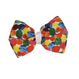 Cherish Hair Bow - Hungry Little Caterpillar Dots