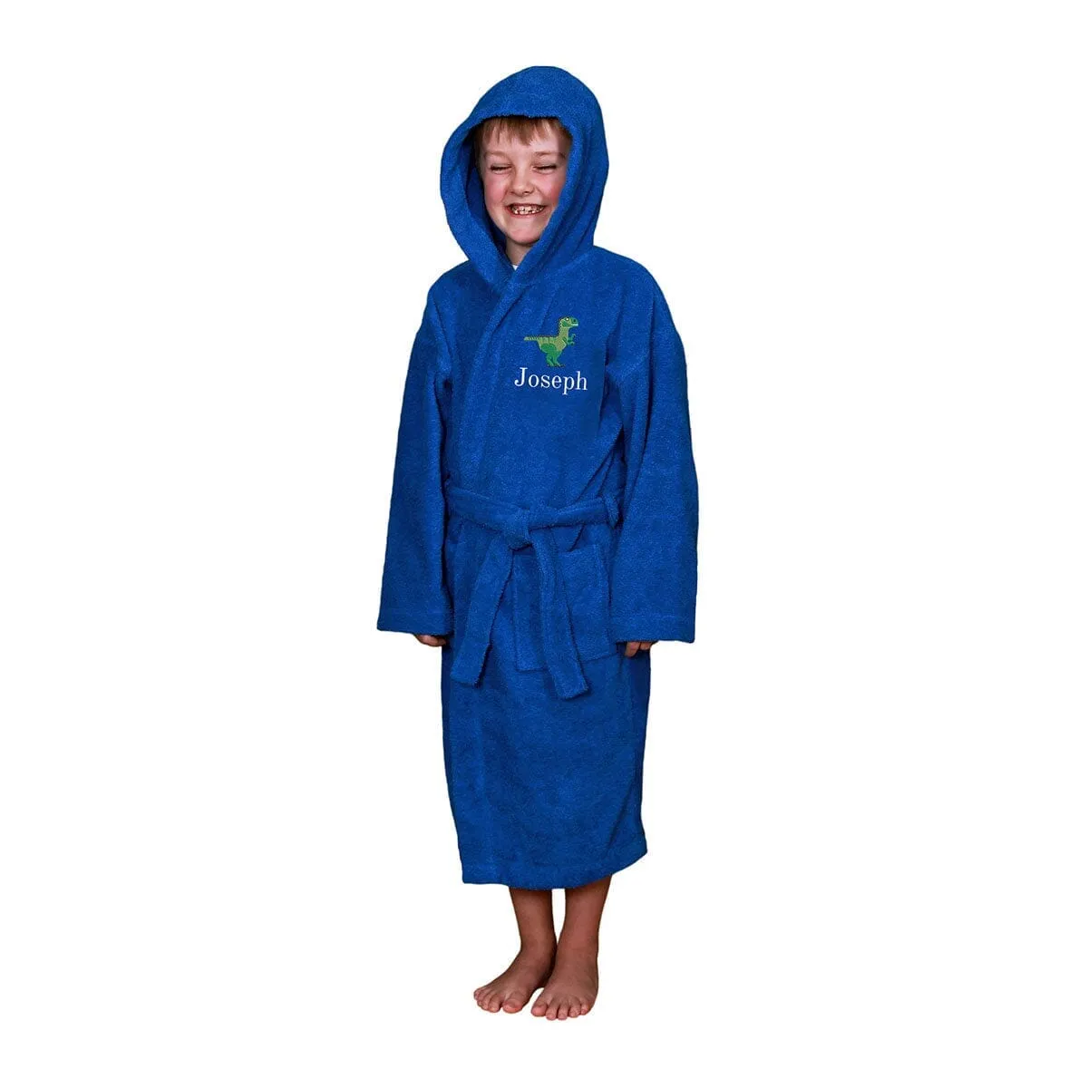 Children's Back of Robe Terry Cotton Hooded Bathrobe Ages 2 to 12