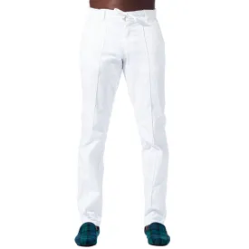 Chino Pants w/ Drawstring Waist - White