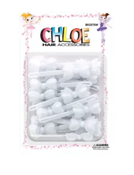 CHLOE BARRETTES RIBBON  24PCS