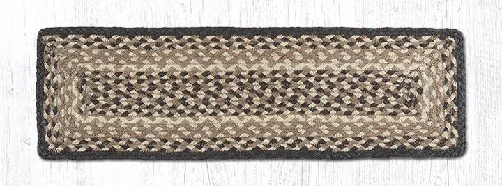 Chocolate/Natural Braided Jute Rugs C-017