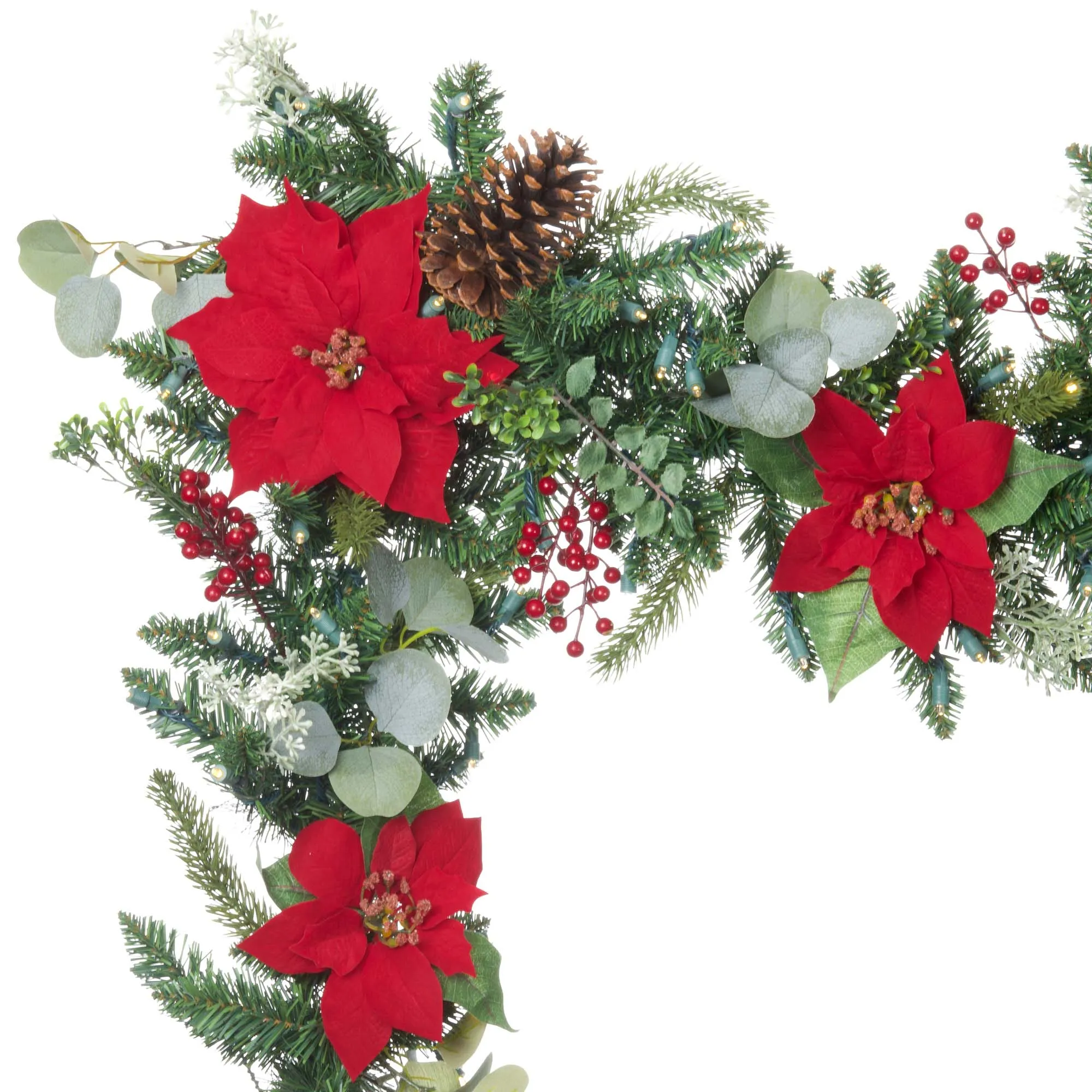 Christmas Poinsettia Christmas Garland