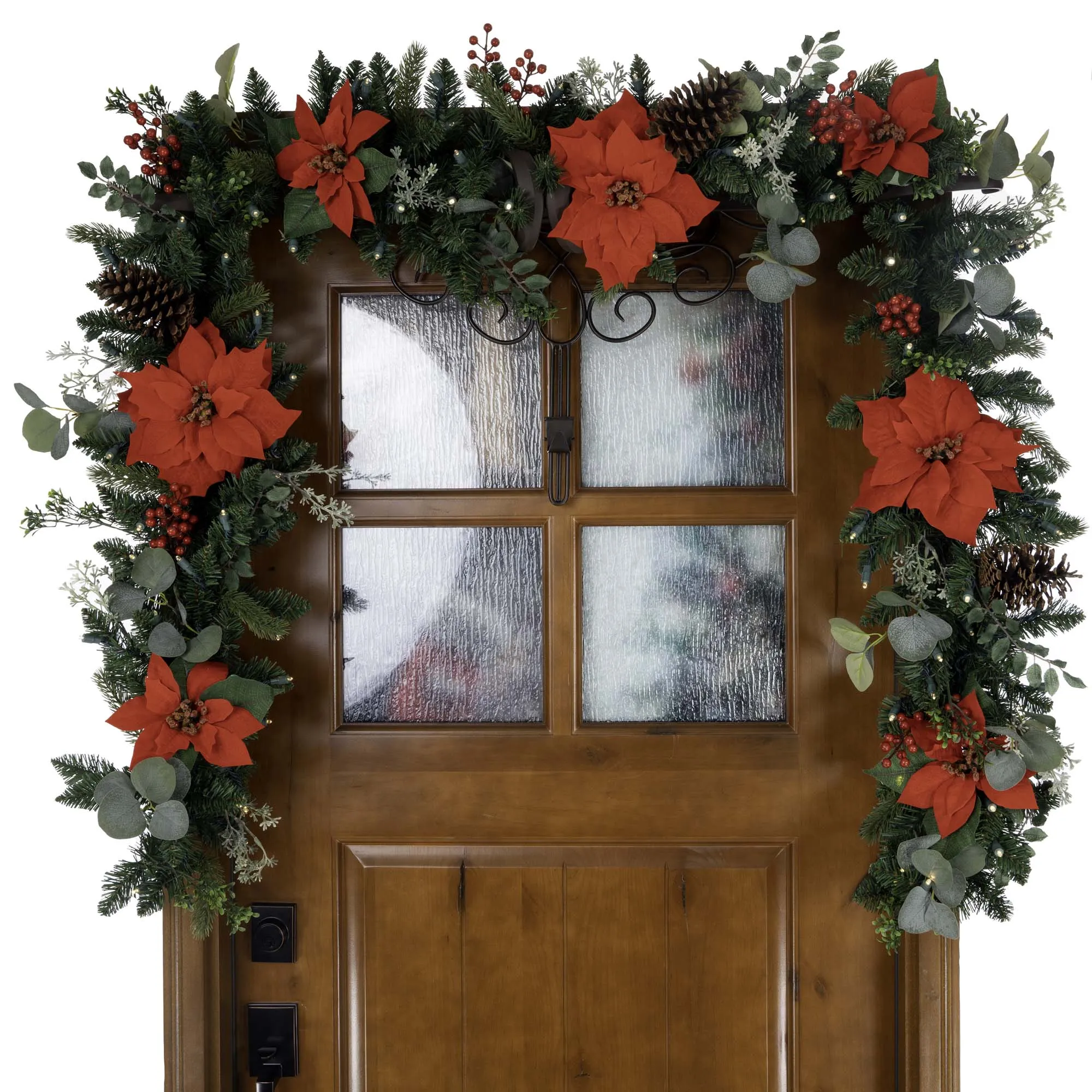 Christmas Poinsettia Christmas Garland