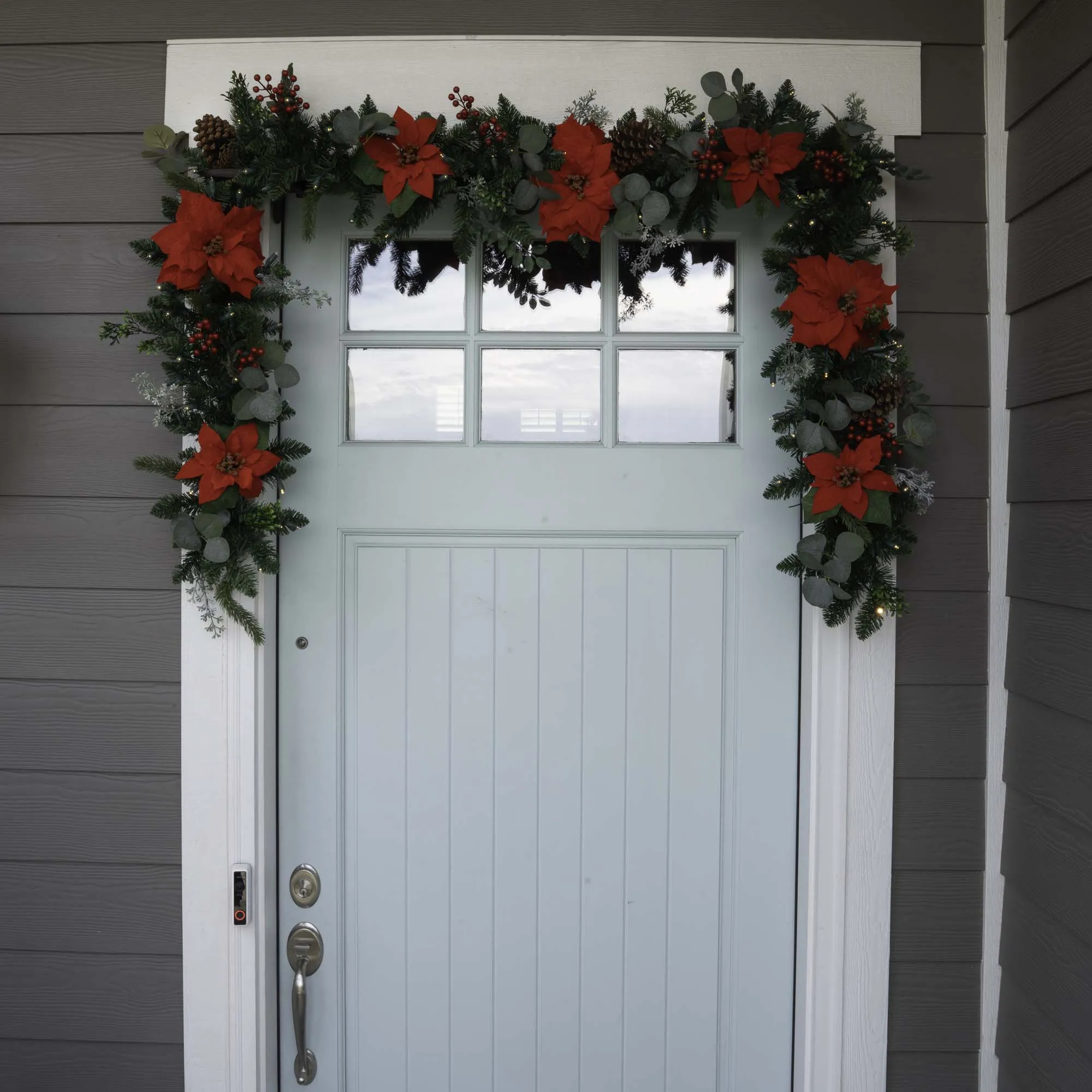 Christmas Poinsettia Christmas Garland