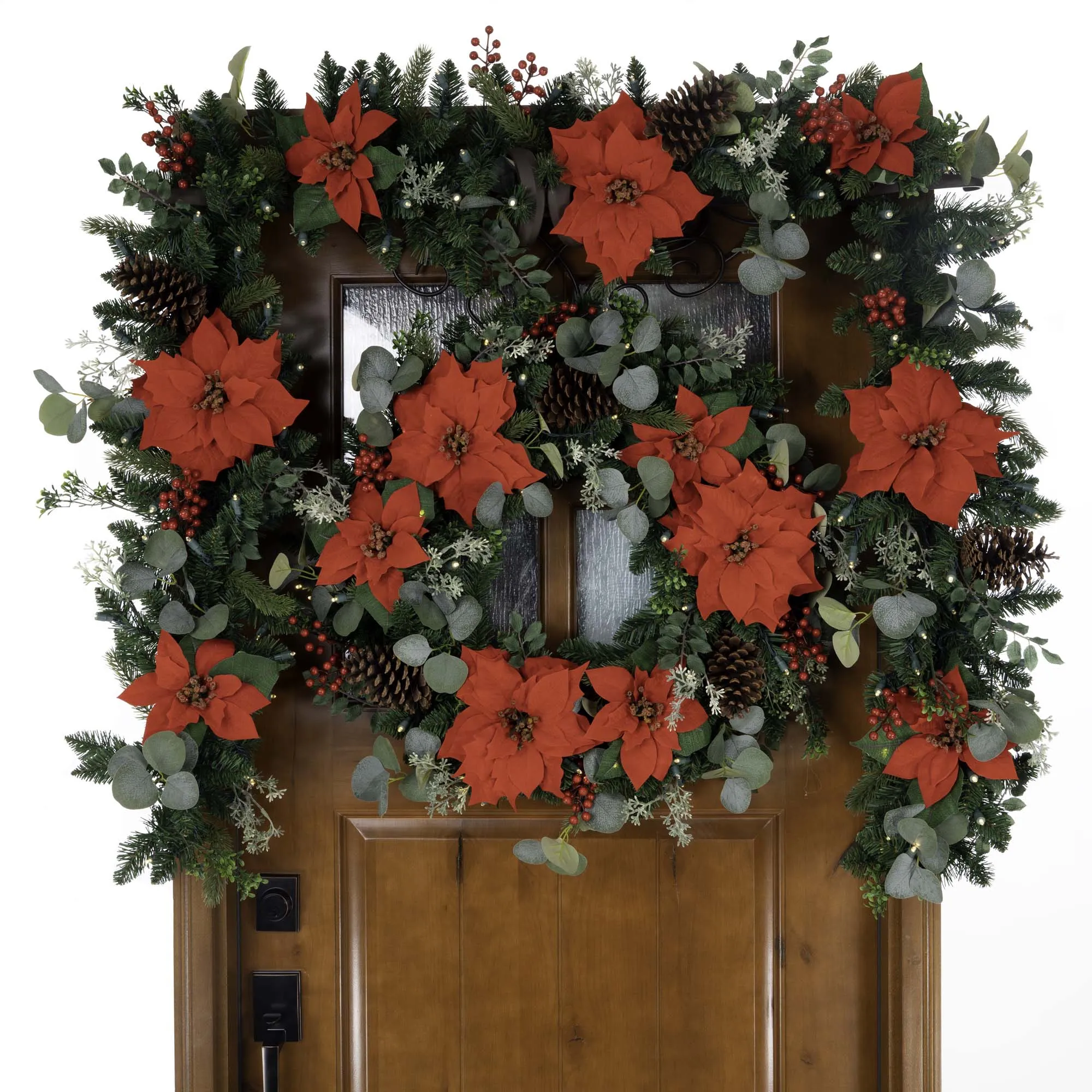 Christmas Poinsettia Christmas Garland