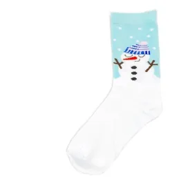 Christmas Socks Snowman | White