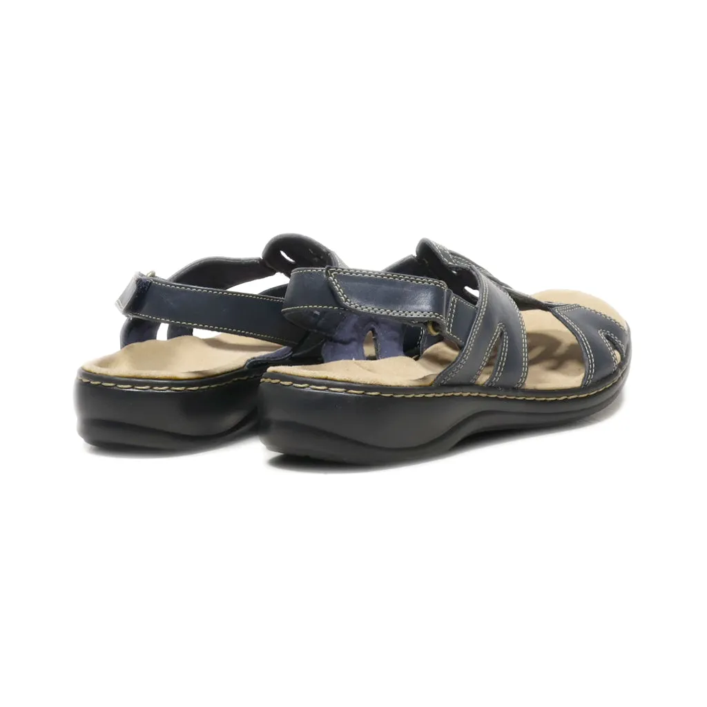 Clarks Flat Sandals Canvas Grey Colour For Women