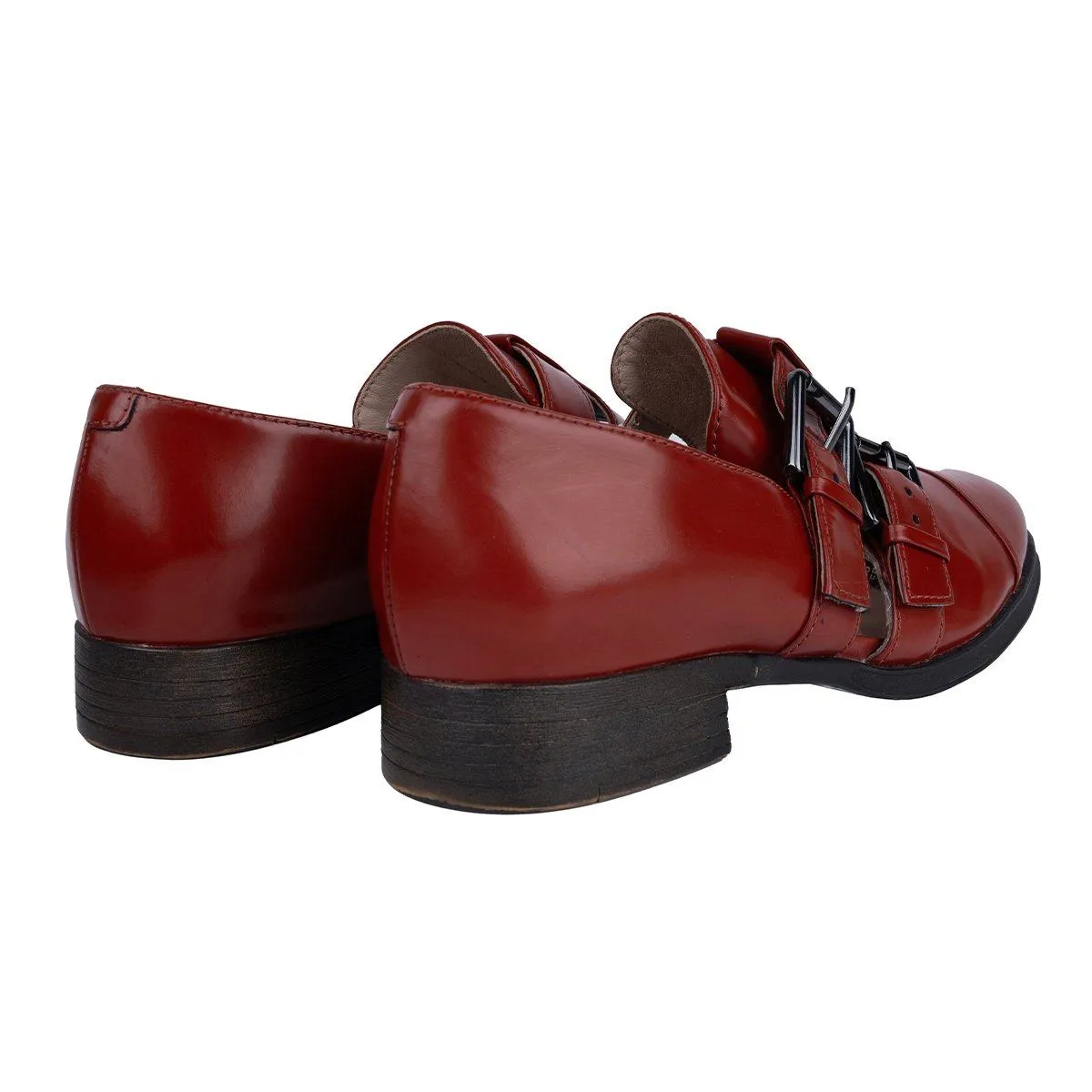 Clarks Formal Loafers Leather Red Colour For Women