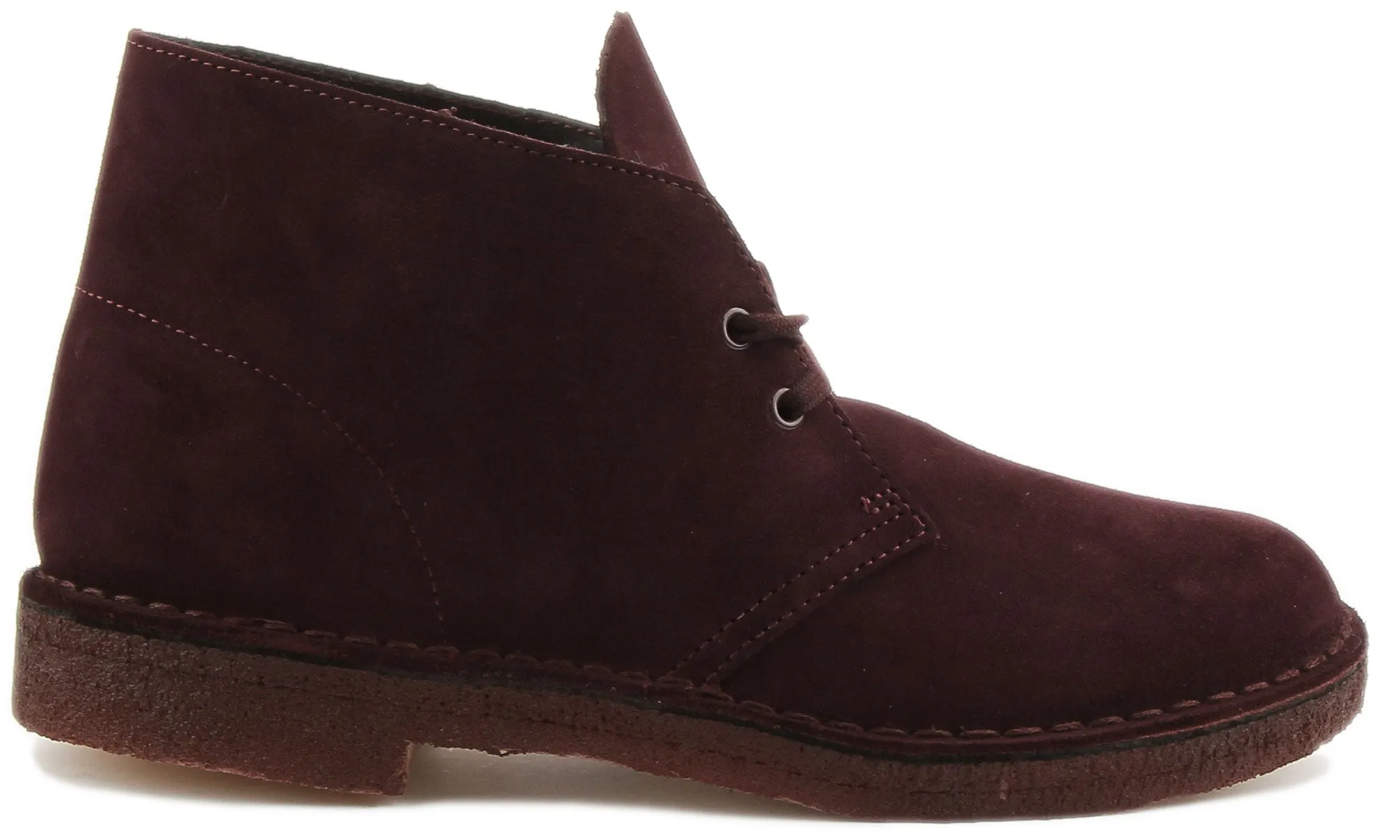 Clarks Originals Desert Boot In Burgundy For Men