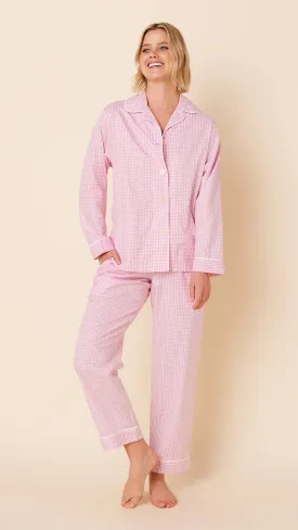 Classic Gingham Luxe Pima Pajama - Pink