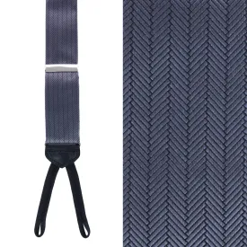 Classic Herringbone Formal End Silk Braces