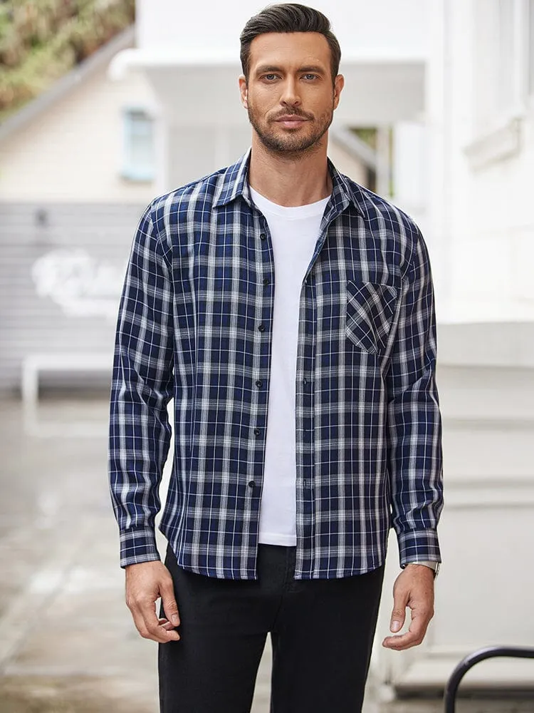 Classic Long Sleeve Plaid Shirts (US Only)