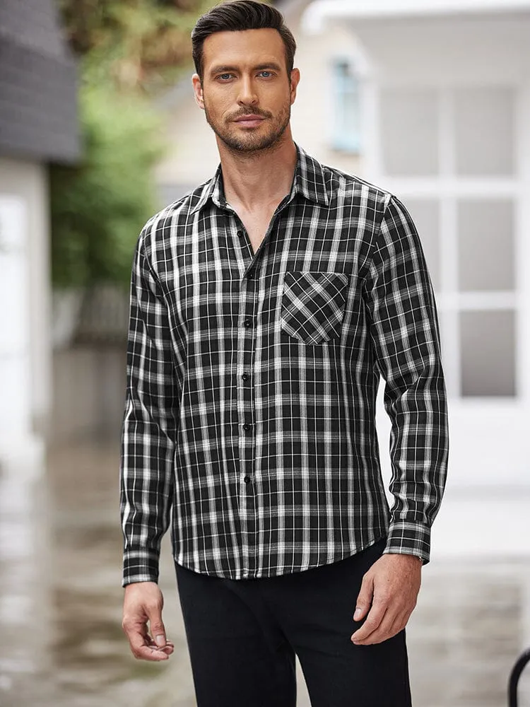 Classic Long Sleeve Plaid Shirts (US Only)