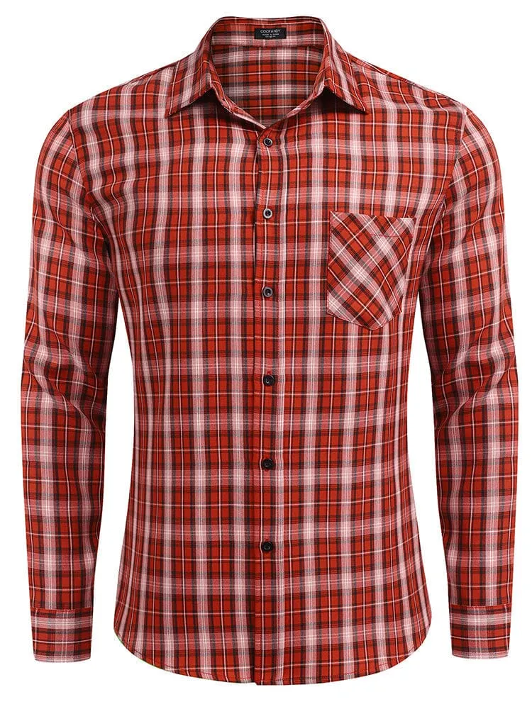 Classic Long Sleeve Plaid Shirts (US Only)